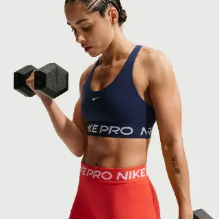 Nike Pro 365 non-padded sport-bh met lichte ondersteuning voor dames - Blauw