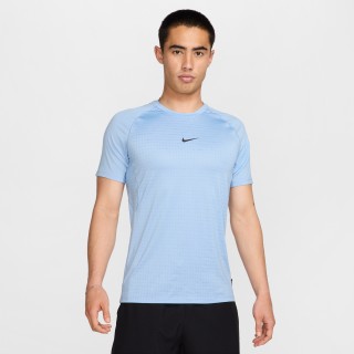 Nike Pro Breathe aansluitende herentop met korte mouwen - Blauw