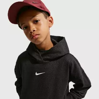 Nike Pro Dri-FIT fleecehoodie voor jongens - Zwart
