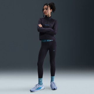 Nike Pro Dri-FIT legging met glanzende accenten voor meisjes - Paars