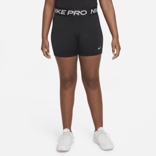 Nike Pro Dri-FIT meisjesshorts (ruimere maten) - Zwart