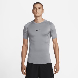 Nike Pro Dri-FIT strakke fitnesstop met korte mouwen voor heren - Grijs