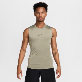 Nike Pro Dri-FIT strakke, mouwloze fitnesstop voor heren - Groen