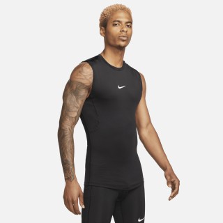 Nike Pro Dri-FIT strakke, mouwloze fitnesstop voor heren - Zwart