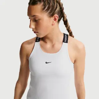 Nike Pro Dri-FIT tanktop voor meisjes - Wit