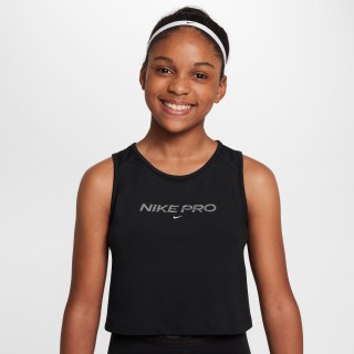 Nike Pro Dri-FIT tanktop voor meisjes - Zwart