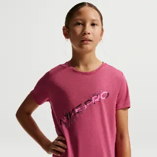 Nike Pro Dri-FIT top met korte mouwen voor meisjes - Paars