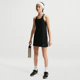 Nike Pro Dri-FIT trainingstop met halflange ritssluiting voor meisjes - Zwart