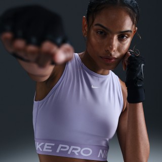 Nike Pro korte tanktop met Dri-FIT voor dames - Paars