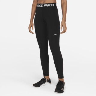 Nike Pro Legging met halfhoge taille en mesh vlakken voor dames - Zwart