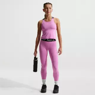 Nike Pro legging met halfhoge taille voor meisjes - Paars