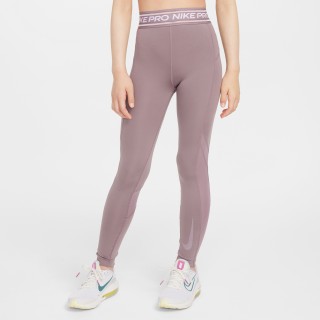 Nike Pro legging met halfhoge taille voor meisjes - Roze
