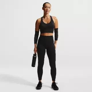 Nike Pro naadloze 7/8-legging met hoge taille voor dames - Zwart