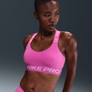 Nike Pro non-padded sport-bh met lichte ondersteuning - Roze