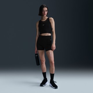 Nike Pro Sculpt bikeshorts met hoge taille voor dames (13 cm) - Zwart