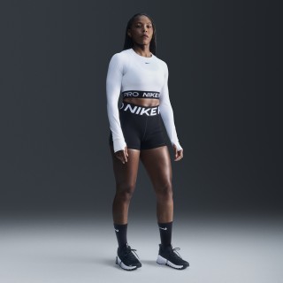 Nike Pro Sculpt bikeshorts met hoge taille voor dames (8 cm) - Zwart