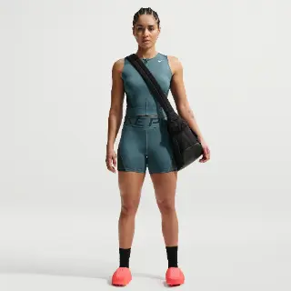 Nike Pro Sculpt Dri-FIT bikeshorts met hoge taille voor dames (13 cm) - Grijs