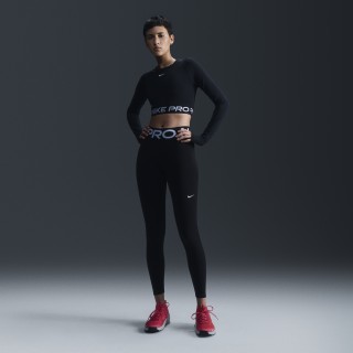 Nike Pro Sculpt lange legging met hoge taille voor dames - Zwart