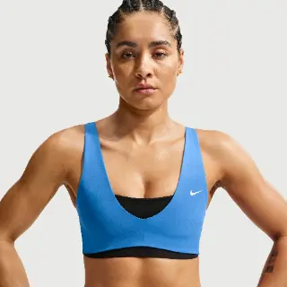 Nike Pro Sculpt sport-bh met medium ondersteuning - Blauw