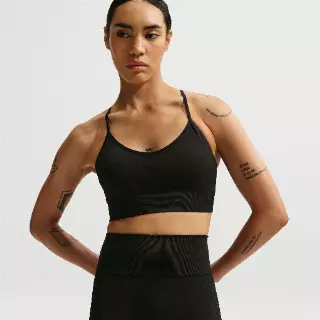 Nike Pro Seamless Dri-FIT bikeshorts met hoge taille voor dames (13 cm) - Zwart