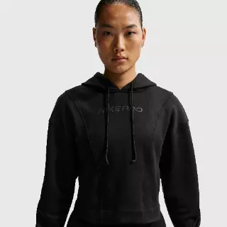 Nike Pro Therma-FIT Hoodie voor dames - Zwart