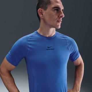 Nike Pro Training Dri-FIT herentop met korte mouwen - Blauw