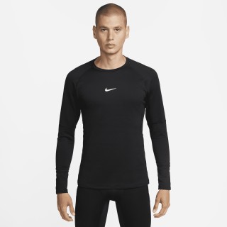 Nike Pro Warm Herentop met lange mouwen - Zwart