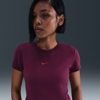 Nike Sportswear aansluitend cropped top voor dames - Rood
