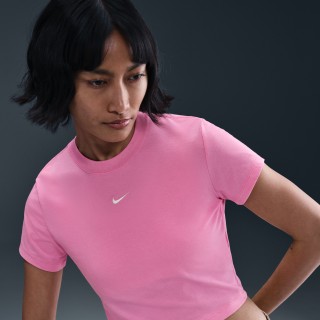 Nike Sportswear Chill Knit kort T-shirt voor dames - Roze