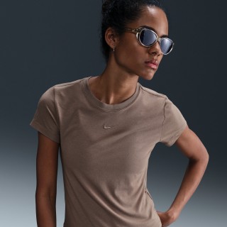 Nike Sportswear Chill Knit T-shirt voor dames - Bruin