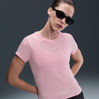 Nike Sportswear Chill Knit T-shirt voor dames - Roze