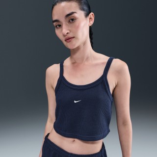 Nike Sportswear Chill Waffle korte tanktop voor dames - Blauw