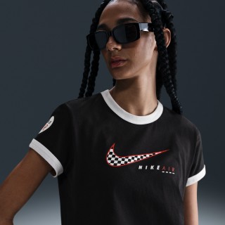 Nike Sportswear Club T-shirt met korte mouwen voor dames - Zwart