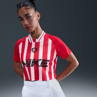 Nike Sportswear croptop met korte mouwen voor dames - Rood