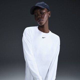 Nike Sportswear Essential oversized T-shirt met lange mouwen voor dames - Wit