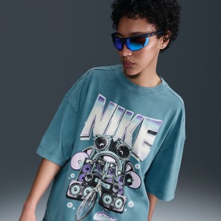 Nike Sportswear oversized T-shirt met korte mouwen voor dames - Blauw