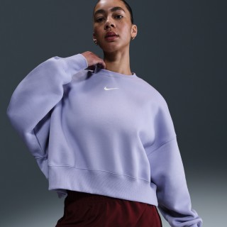 Nike Sportswear Phoenix Fleece extra oversized sweatshirt met ronde hals voor dames - Paars