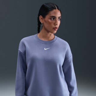 Nike Sportswear Phoenix Fleece Oversized sweatshirt met ronde hals voor dames - Blauw