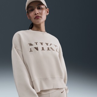 Nike Sportswear Phoenix Fleece oversized sweatshirt met ronde hals voor dames - Bruin