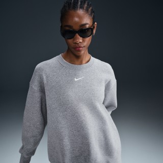 Nike Sportswear Phoenix Fleece Oversized sweatshirt met ronde hals voor dames - Grijs