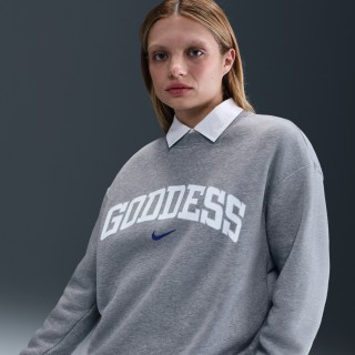 Nike Sportswear Phoenix Fleece oversized sweatshirt met ronde hals voor dames - Grijs