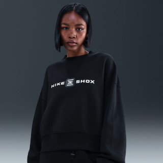 Nike Sportswear Phoenix Fleece Shox oversized sweatshirt met ronde hals voor dames - Zwart
