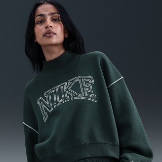 Nike Sportswear Phoenix Fleece sweatshirt met opstaande kraag voor dames - Groen