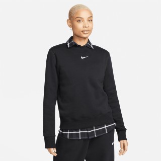 Nike Sportswear Phoenix Fleece sweatshirt met ronde hals voor dames - Zwart