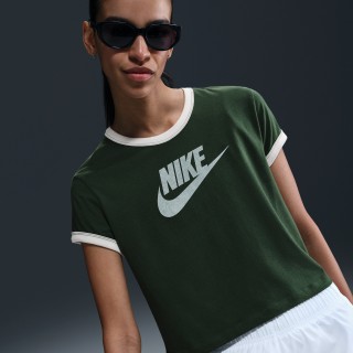 Nike Sportswear Ringer T-shirt met korte mouwen voor dames - Groen