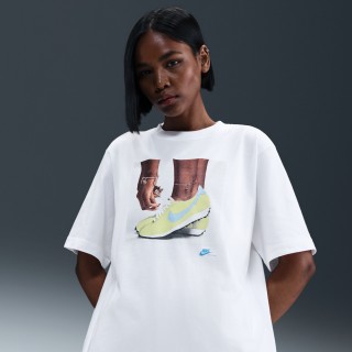 Nike Sportswear ruimvallend T-shirt voor dames - Wit