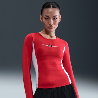 Nike Sportswear Shox Top met lange mouwen voor dames - Rood