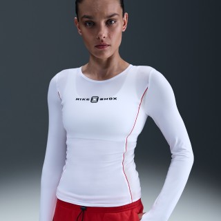 Nike Sportswear Shox Top met lange mouwen voor dames - Wit