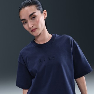 Nike Sportswear T-shirt met korte mouwen en recht design voor dames - Blauw