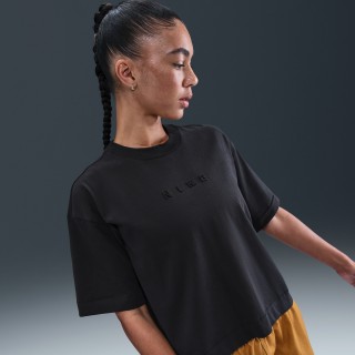 Nike Sportswear T-shirt met korte mouwen en recht design voor dames - Zwart